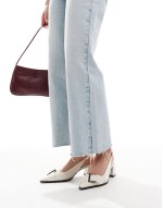 slingback in white